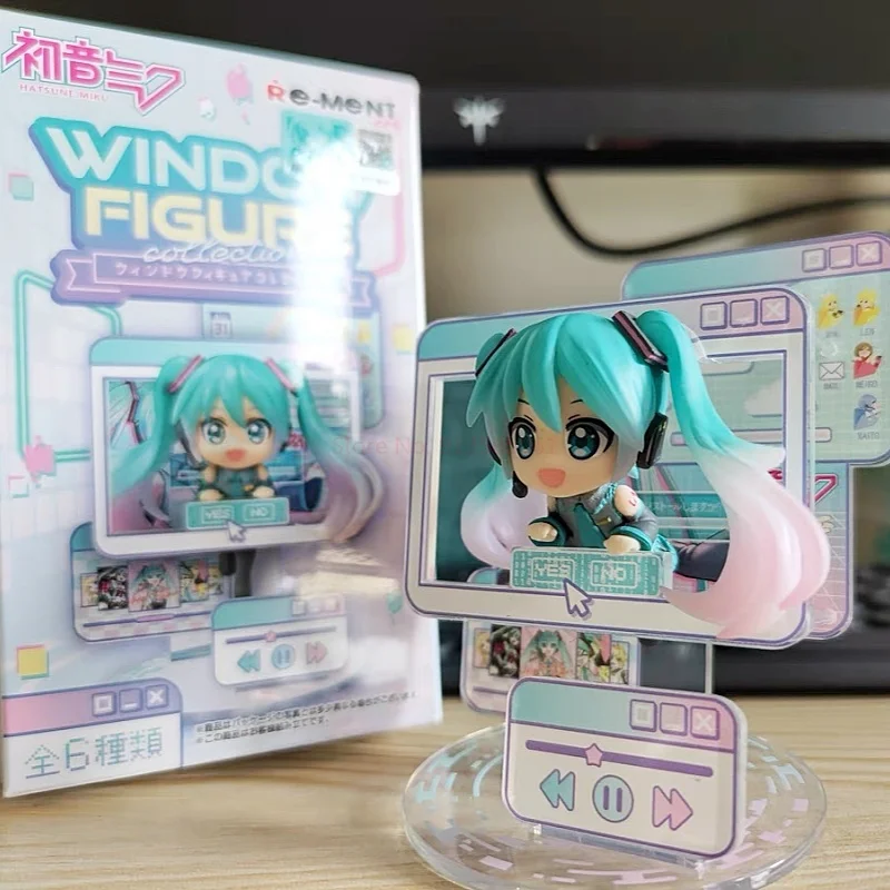 Anime Hatsune Miku Blind Box Window Figure Series Kaito Meiko Mini Figures Boxed Egg Trendy Toy Tabletop Ornament Model