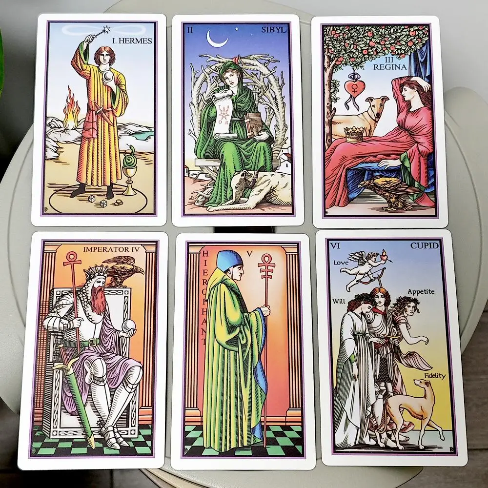 The Annotated Tarot of The Sevenfold Mystery Expresses 78 Pcs Cards 12*7cm Express The Transcendental Philosophy
