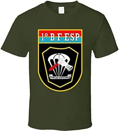 

Brazil 1st Special Forces Battalion Wo Txt - T Shirt Short Sleeve Casual 100% Cotton Shirts