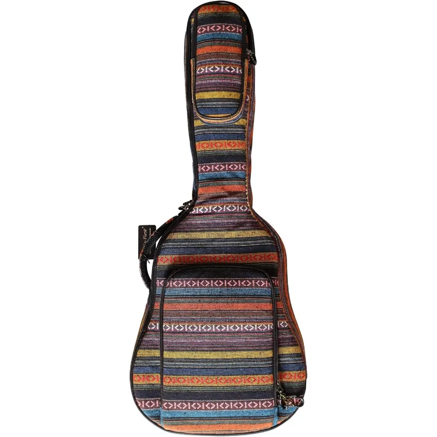 Música primeiro 0.9 23mm acolchoado estilo country 36 polegadas capa de guitarra macia bolsa de viagem 36 mochila de guitarra (ajuste para 3637 polegadas 3 4