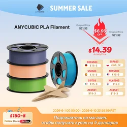 ANYCUBIC 3D-printerfilament PLA Meerkleurig 1,75 mm Milieuvriendelijk kunststof Rubbermateriaal voor FDM 3D-printer K3 Combo S1C