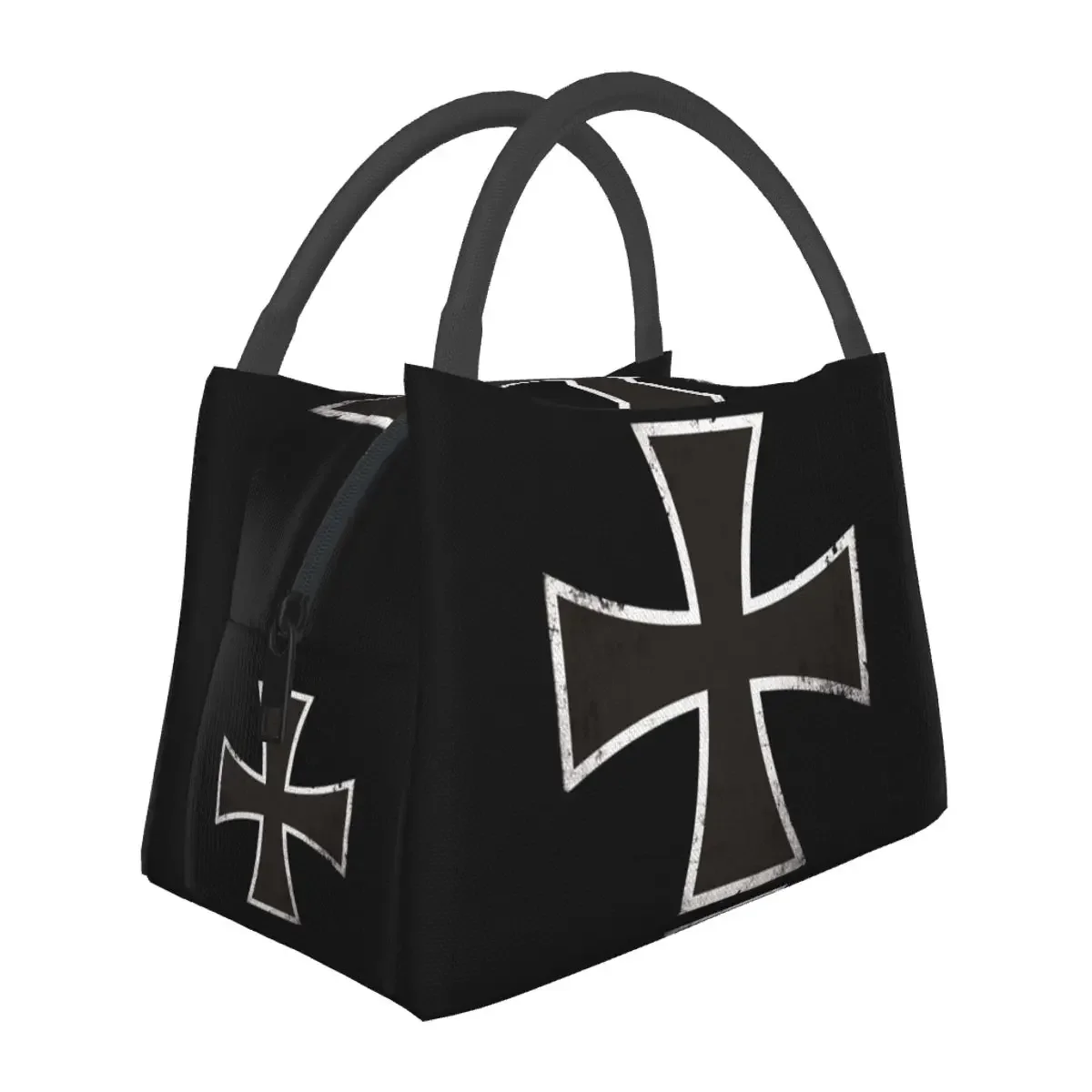 German Iron Cross Insulated Lunch Bag for Women Picnic Storage Food Boxes Portable Container Cooler Thermal Lunch Box Tote