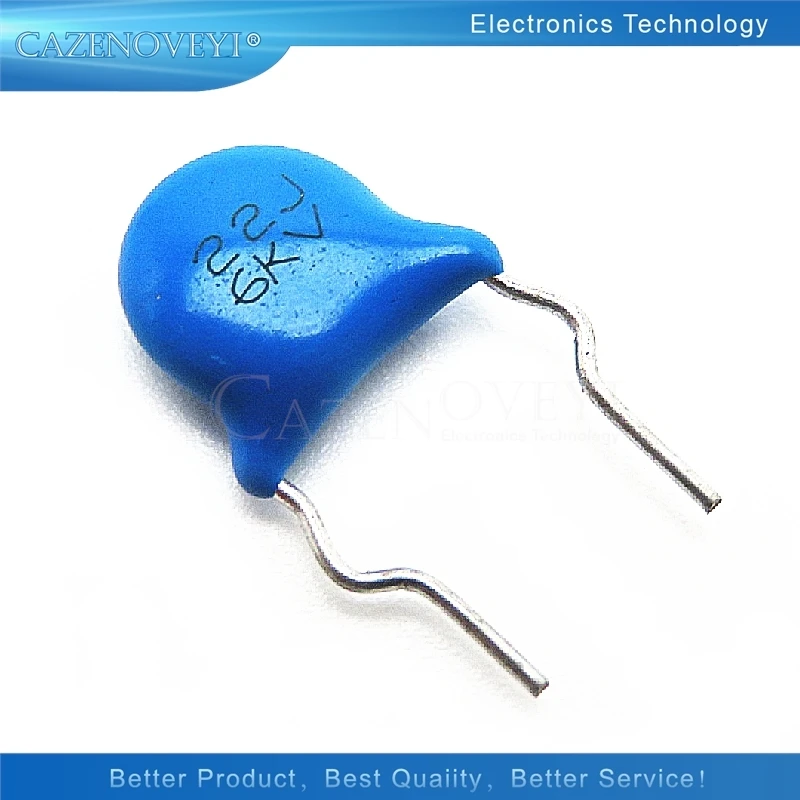 10pcs/lot High-voltage ceramic capacitors 6KV 6000V 22P 22J In Stock