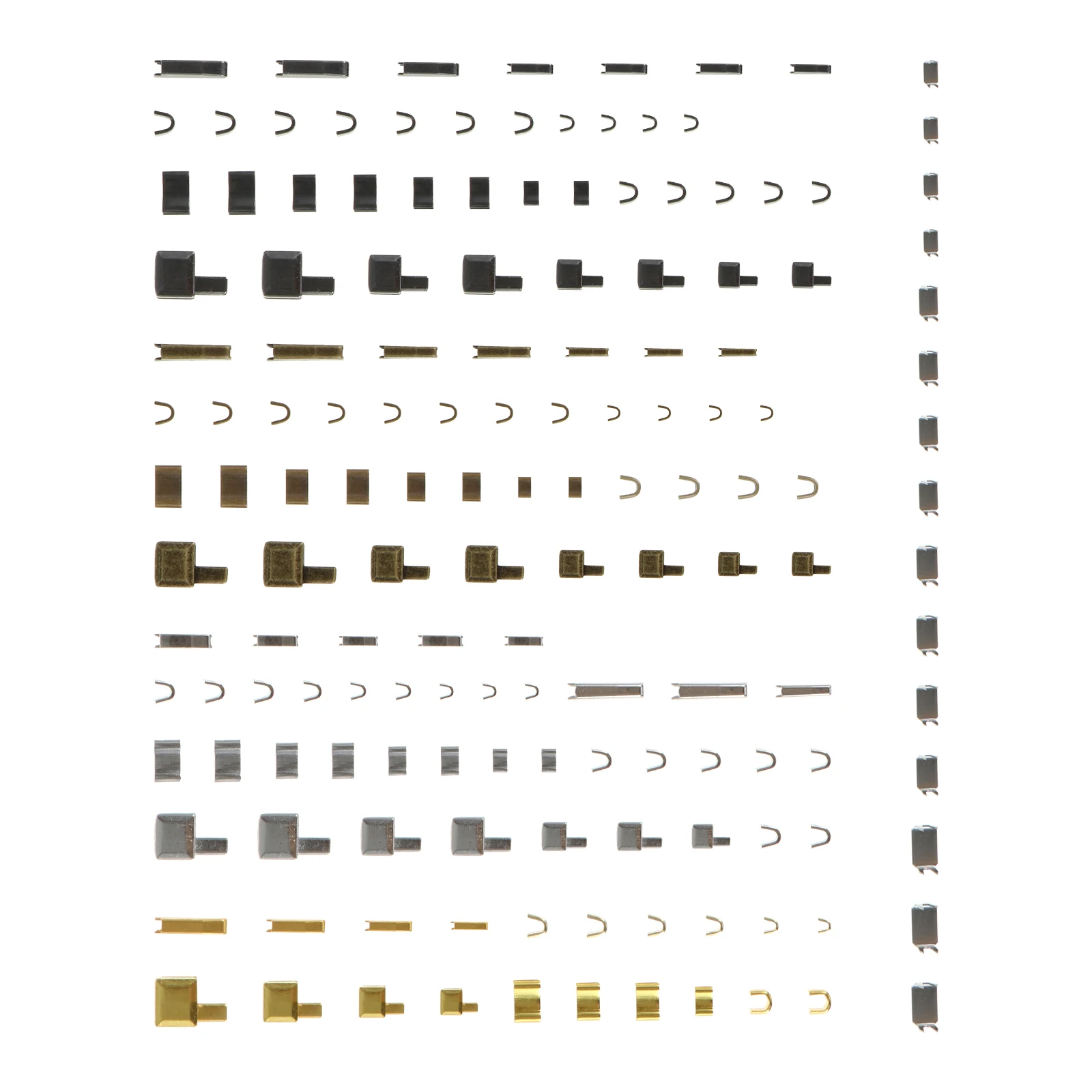 

48Sets Zipper Head Accessories Premium Material Zipper Repair Kit for Garments Resistant Clothing Fixing Solution