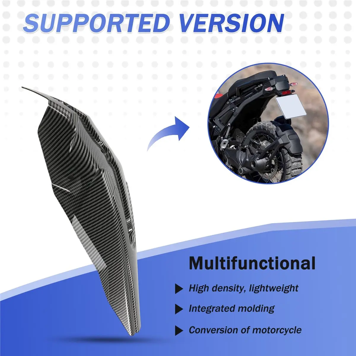 [Saleout]Motorcycle Splash Mud Guard Cover Rear Wheel for R1300 2023- R1300 R1300GS ADVENTURE 2024- Carbon Fiber