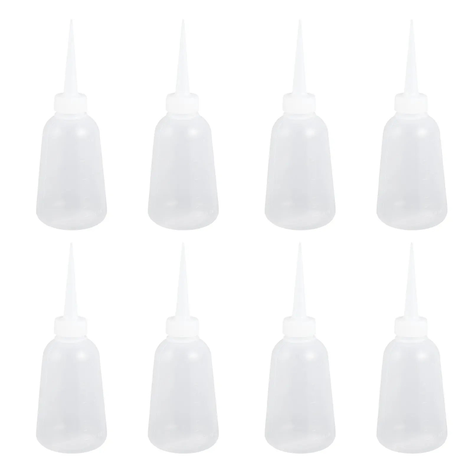 10Pcs Plastic Glue Applicator Bottles Transparent Squeeze Bottle Empty Refillable Liquid Glue Dispenser for Arts Craft Paint