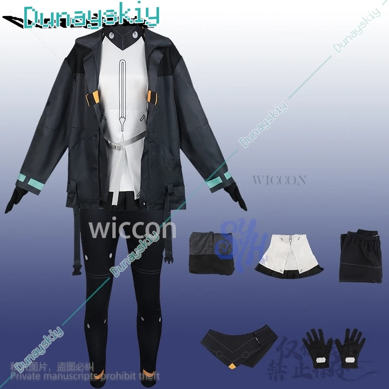 نوير تأثيري Synduality أنيمي زي فاسق معطف أسود السراويل Y2K الفتيات أزياء الهالوين عيد الميلاد كرنفال حزب كوس مخصصة #2