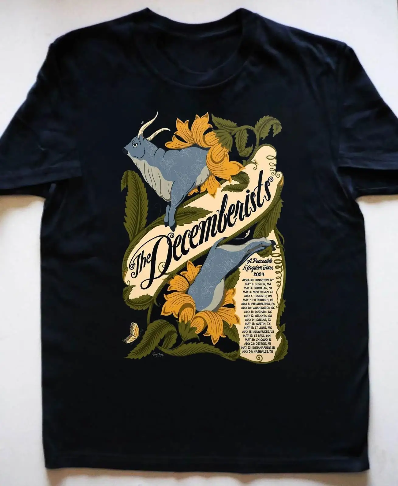 The Decemberists Tour 2024 Gift For Fan All Size S to 5XL T-shirt