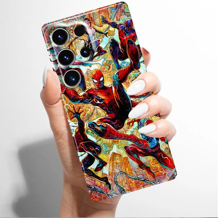 White Spider And Spider Man Case for Samsung Galaxy S24 Plus Note 20 S23 FE S21 S25 Ultra S22 S24+ S25+ S20 Hard Phone Cover