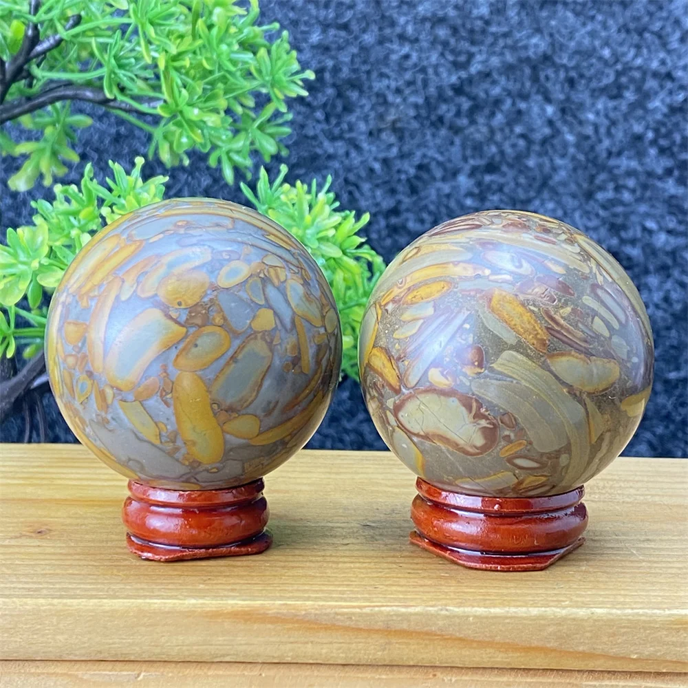 Bola de Cristal de Piedra Natural Magic Nuwa para Meditación, Fitness, Masajes, Decoración del Hogar, Herramienta de Alivio del Estrés y Sanación