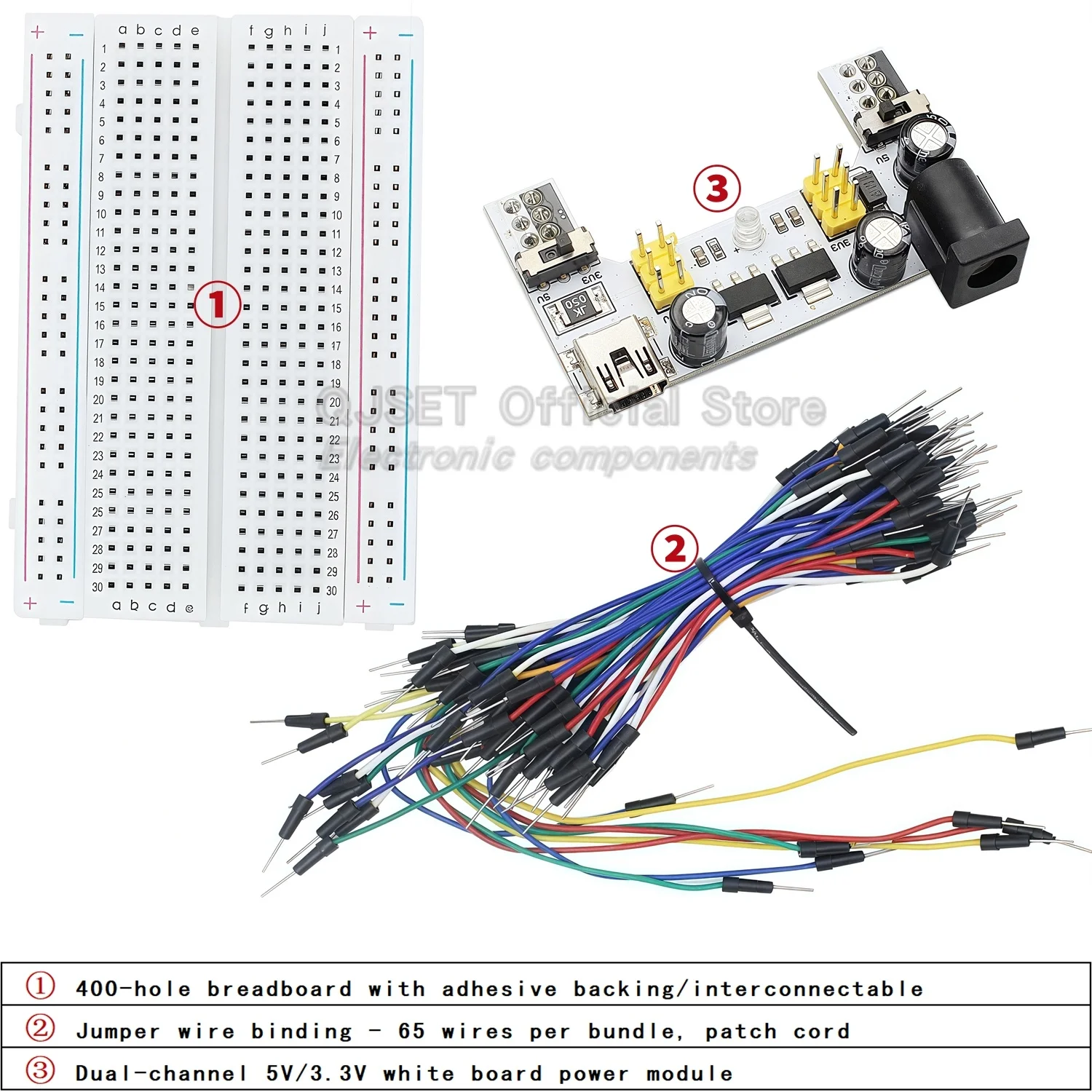 400 830-hole Breadboard MB-102 - đánh giá và giá Diy Electronics Breadboard
