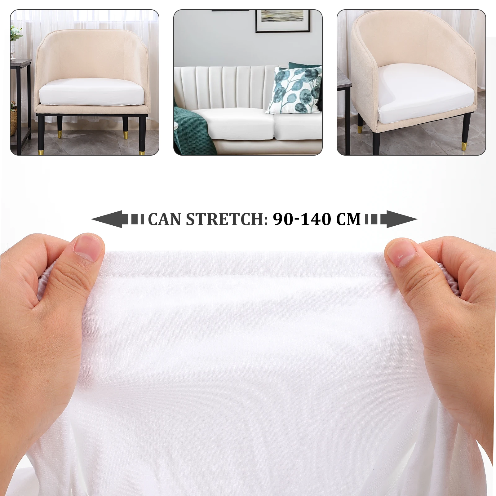

1Pc Chic Sofa Cover Polyester Material StainResistant Sofa Protector Elegant Dining Room Furniture Cover