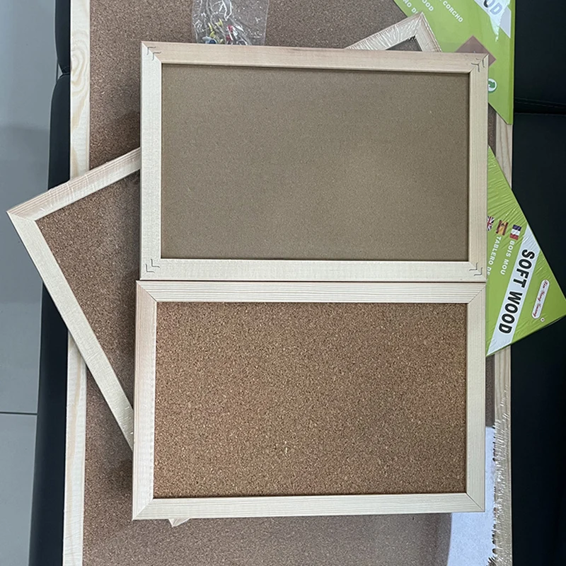 Cork board photo wall 30*40cm, for wall, office single-sided hanging message board Cork decorative background display