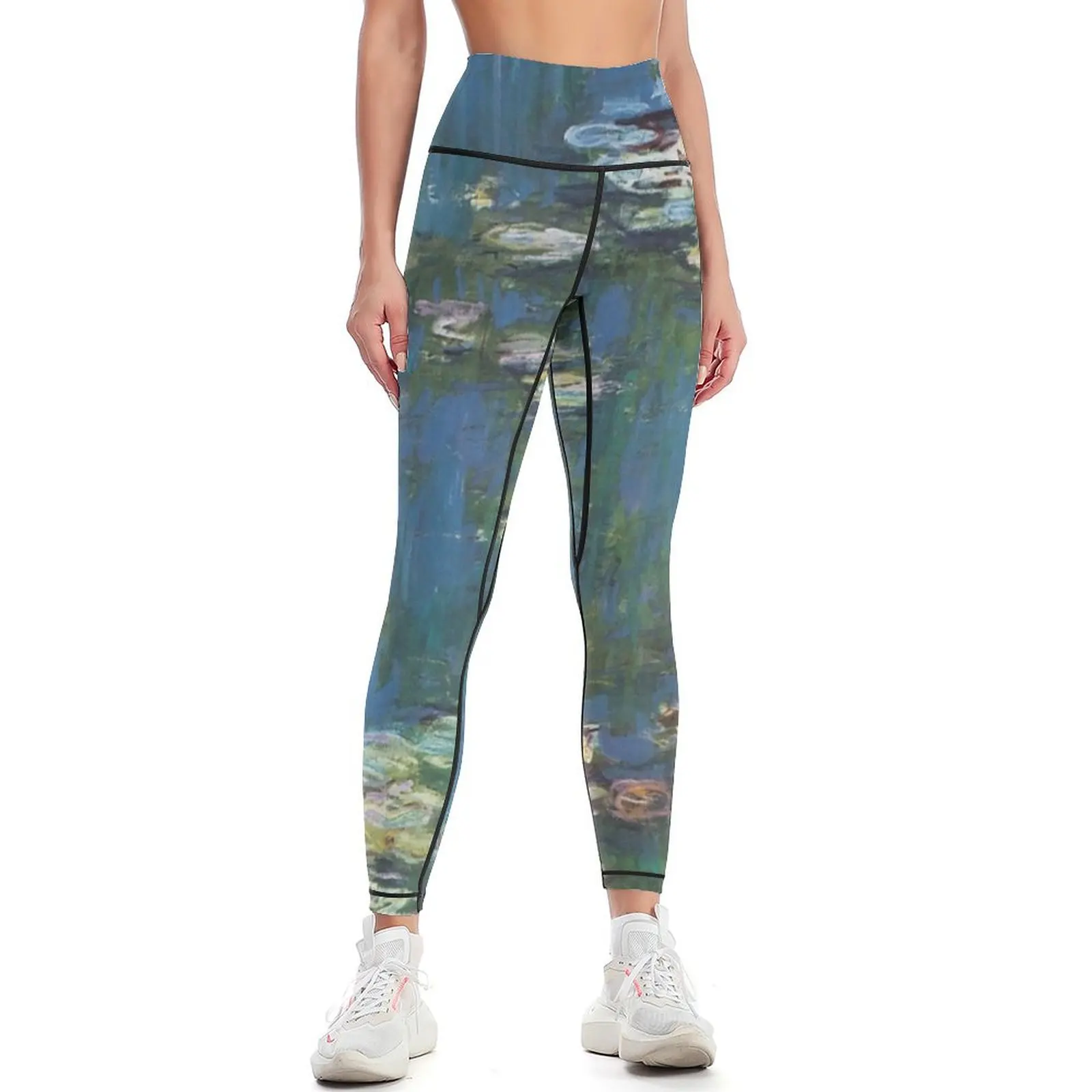 Water Lilies by Monet Leggings Women's sports workout shorts Legging sport sportswear woman gym 2024 Womens Leggings