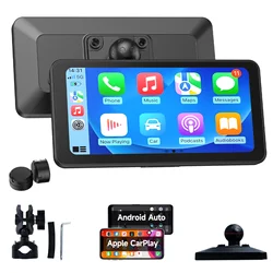 6.25 Inch Portable Mototorcycle Wireless Apple Carplay/Android Auto GPS Navigator touch screen with TPMS