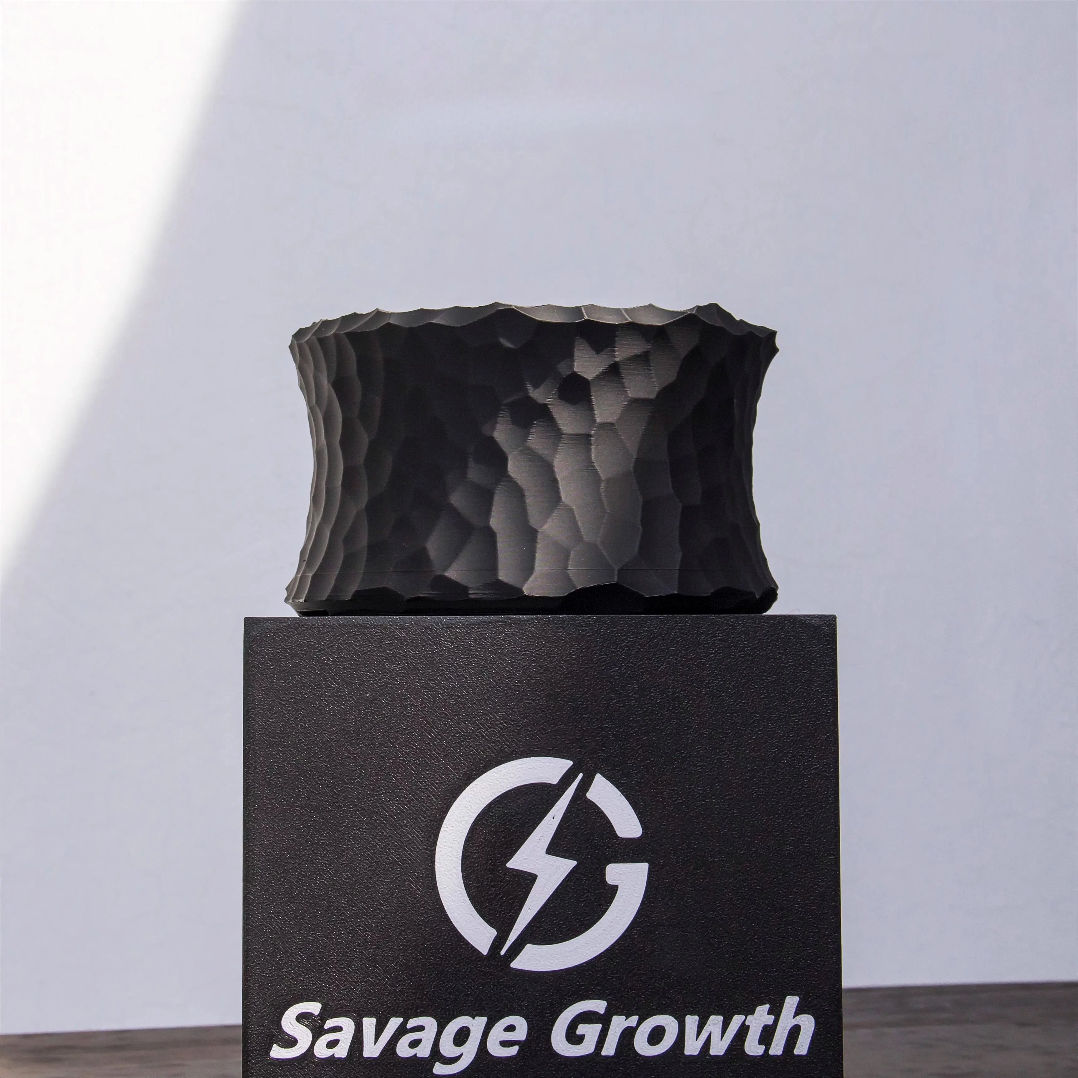 Breathable Hammered Texture Flower Pot | for Caudex, Agave, Pachypodium | Well-Draining & Decorative