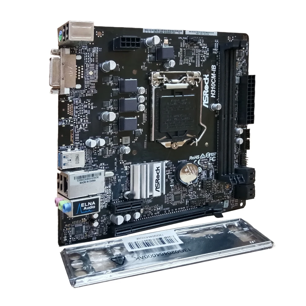 Imagem -03 - Motherboard i3 9100f Lga1151 Intel H310 Ddr4 2666 32gb Micro Atx Suporte I78700k I5-9400f I3-9300 Asrock-h310cm-ib