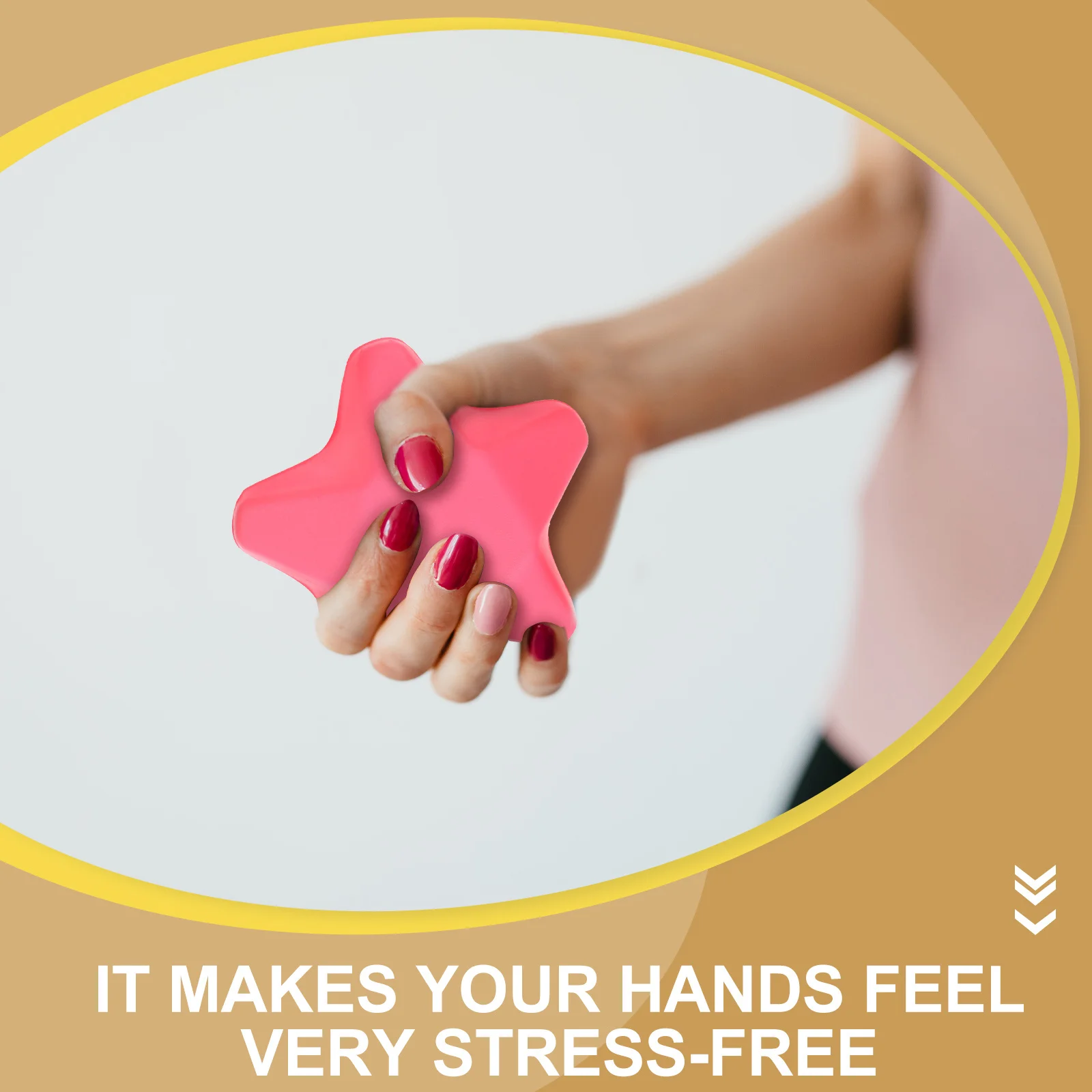 

4pcs Grip Strengthening Ball Star Shape Squeeze Exercise For Finger Hand Wrist Forearm Pain Relief Hand