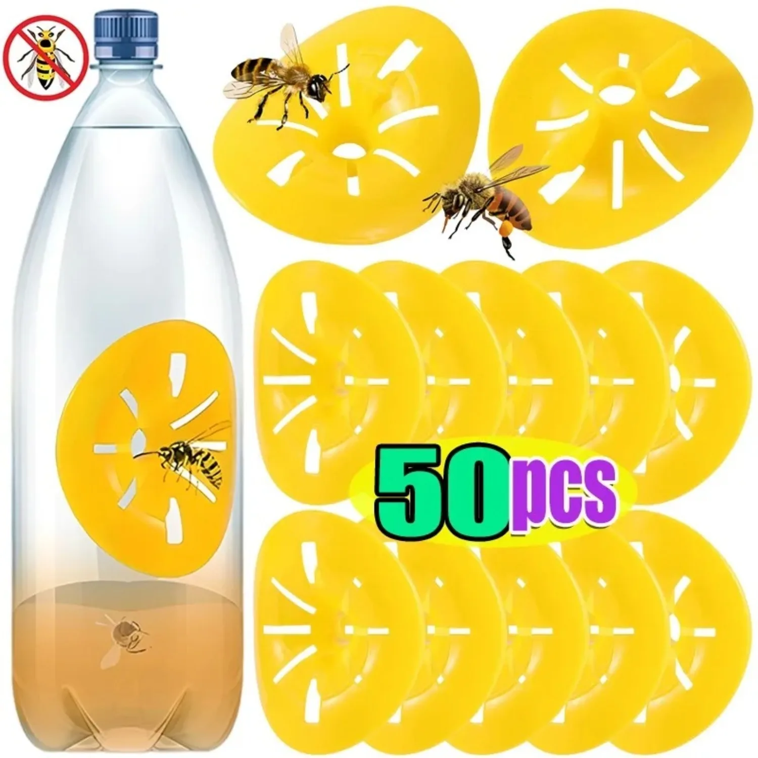 Reusable Wasp Trap Flower-shaped Funnel Flying Insect Control Tools Bee Catcher Household Garden Traps Beekeeping Tool Wholesale