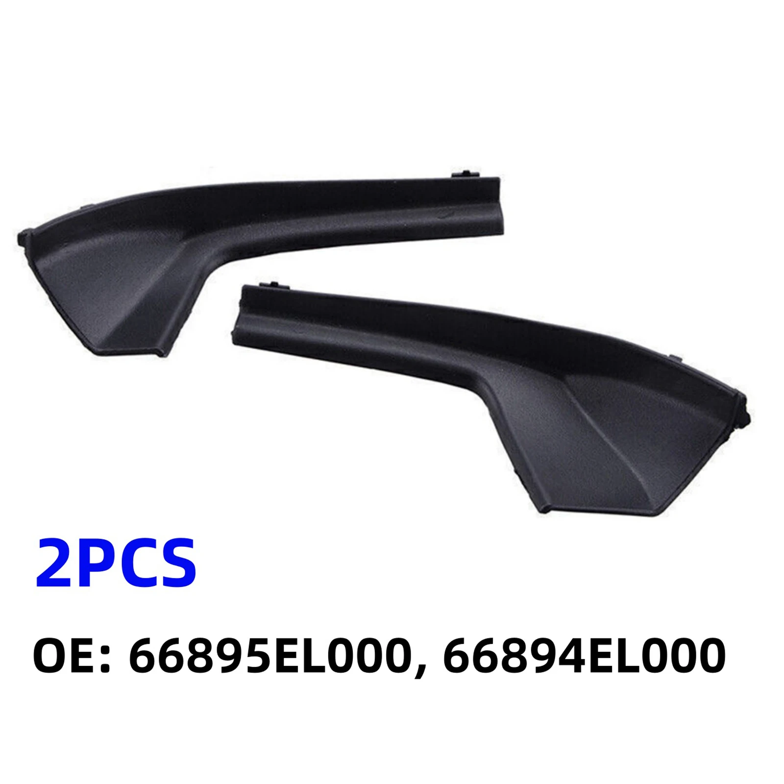 2Pcs/Set Front Windshield Wiper Cowl Extension Cover Trim Replacement For Nissan Versa Sedan Hatchback Car Accessory 66895EL000