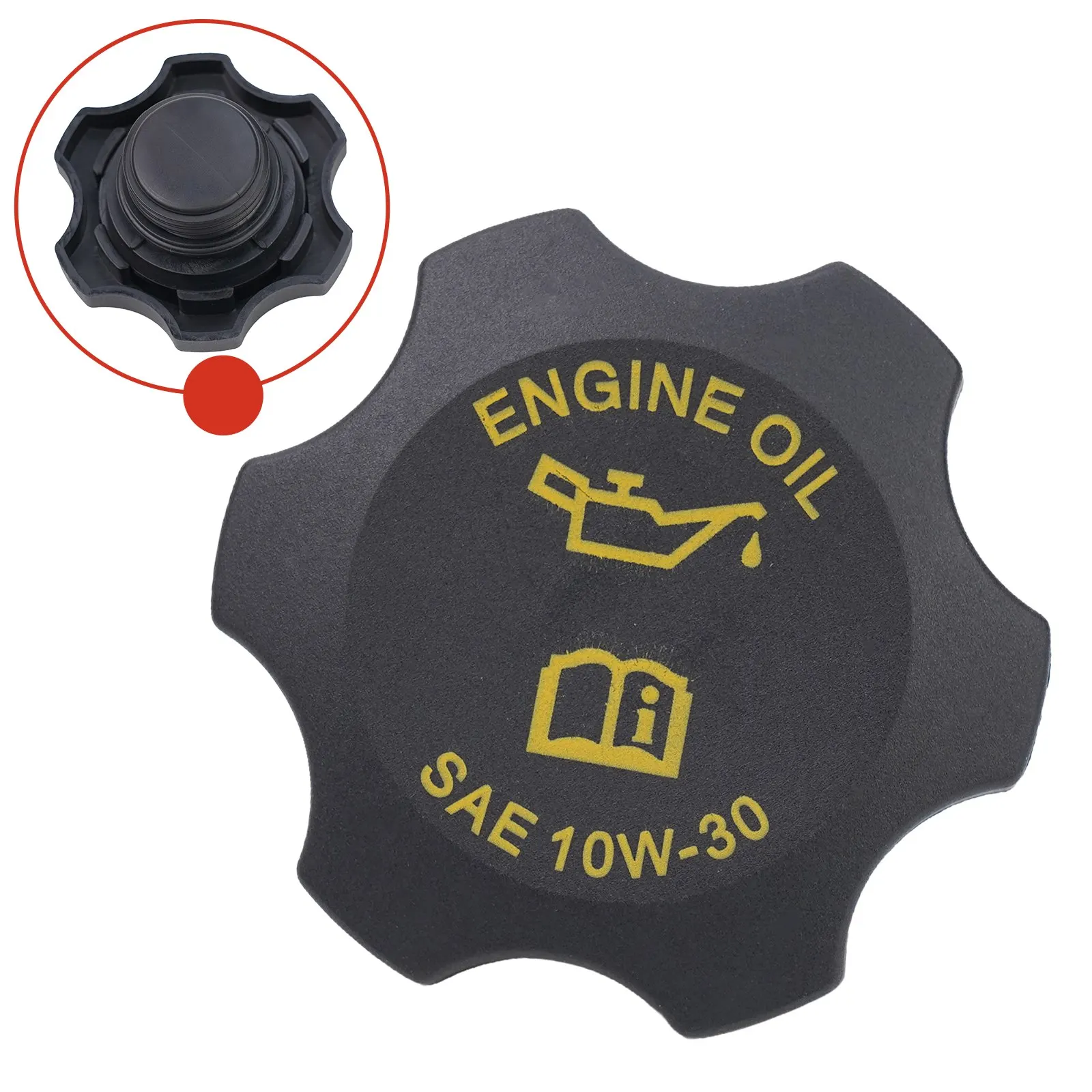 Engine Oil Fill Filler Cap Auto Accessories.replace Oil Filter Cap Engine 1994-2006 53010654AA Black Front New