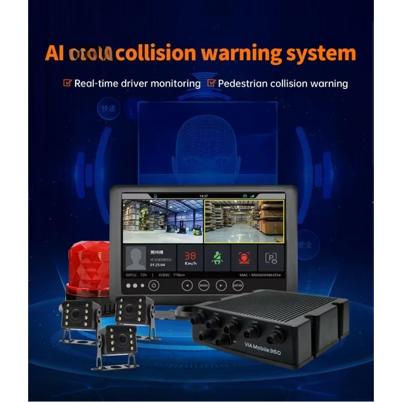 20262026 hot! Collision Pedestrian Detection for Forklift Trucks  Blind Spot App Controlled Proximity Warning Device