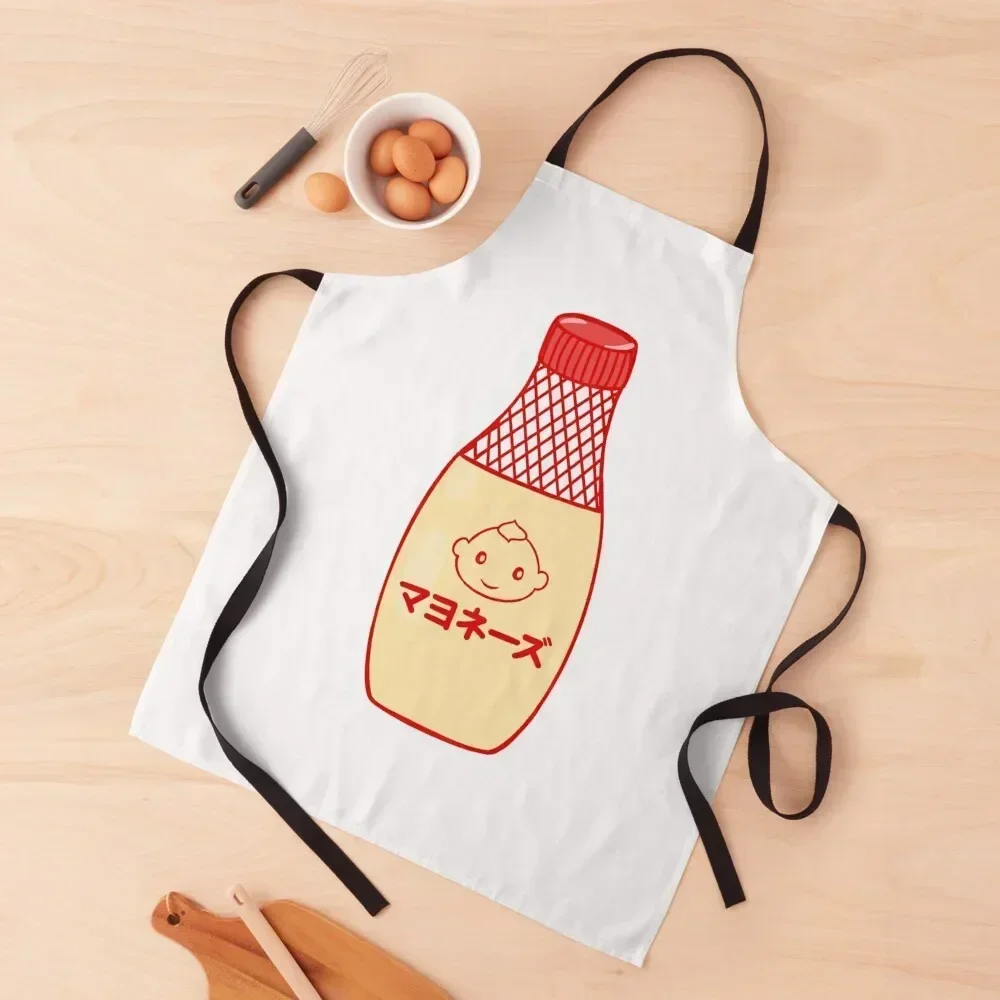 

Kawaii Kewpie Mayo Apron Useful Things For Kitchen Utensils For Kitchen Kitchen Novel Accessories cleanings Apron