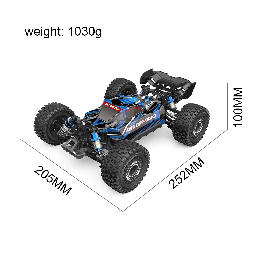 Hyper Go MJX 16207 1/16 RC Car Brushless Motor 4WD Off-Road Remote Control Cars 70km High Speed Racing Drift Toy Ship from US