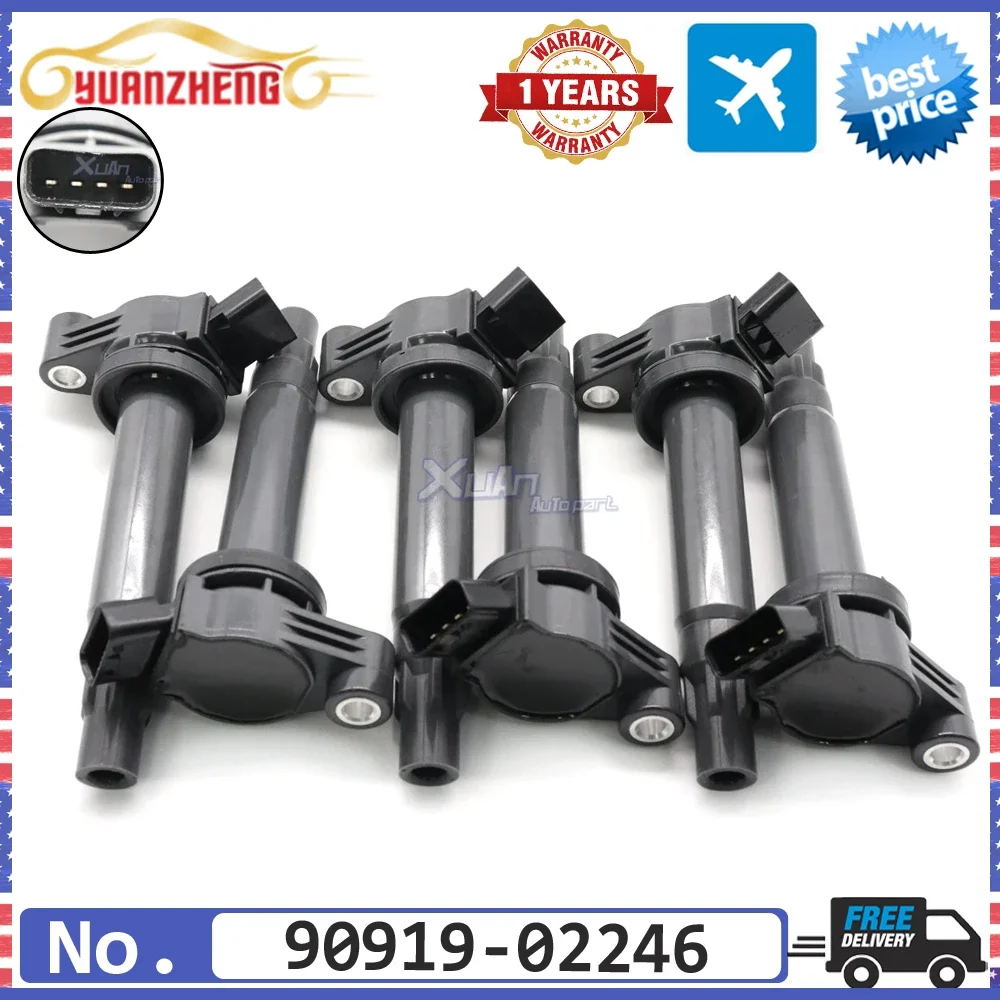 

НОВАЯ катушка зажигания для Toyota Sienna Camry Highlander Solara для Lexus RX400h RX330 ES330 RX330 3.3L 90919-02212 90919-02246