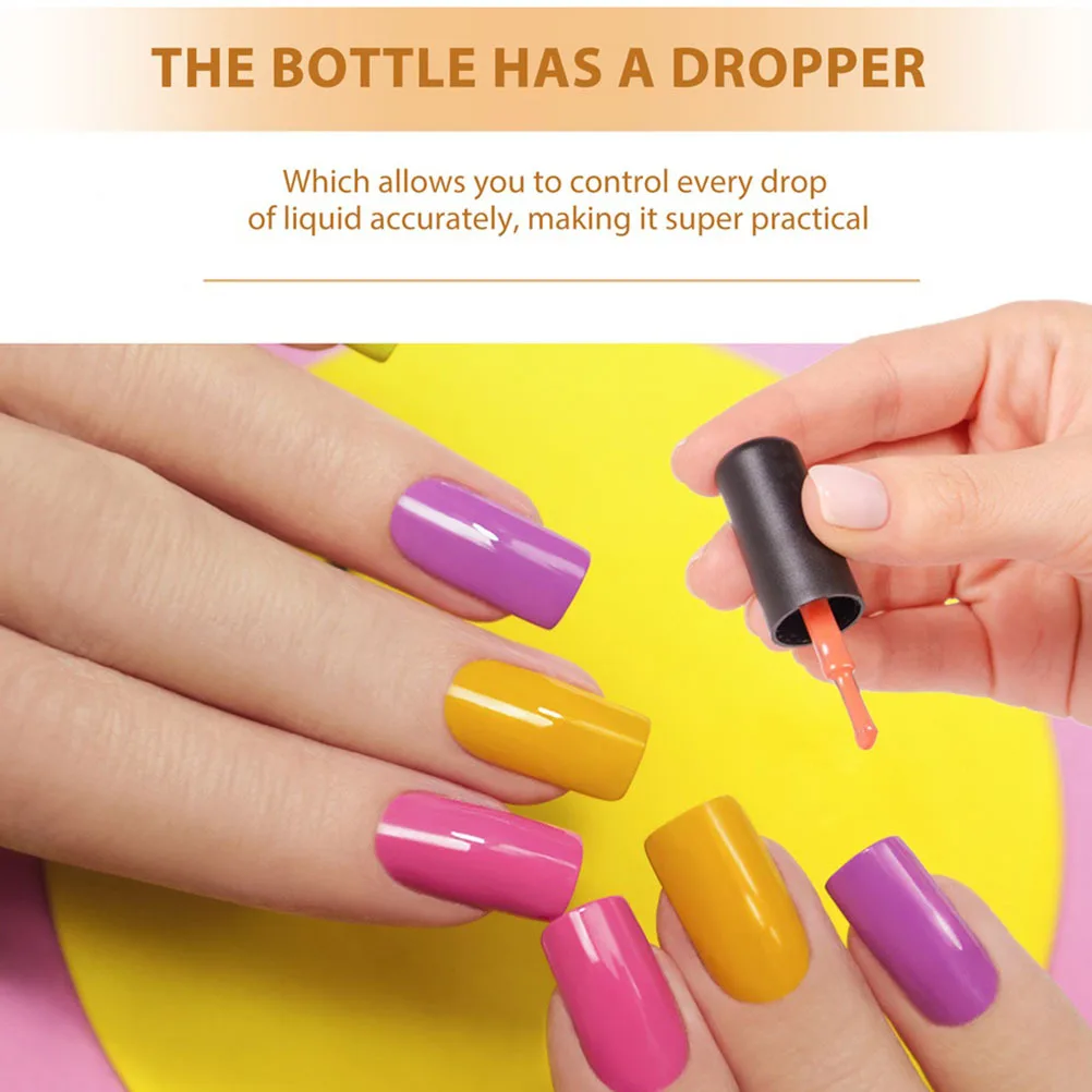 

13Pcs Empty Nail Polish Bottles Glass Refillable Leak-Proof Nail Gel Containers for DIY Manicure Storage Dispenser