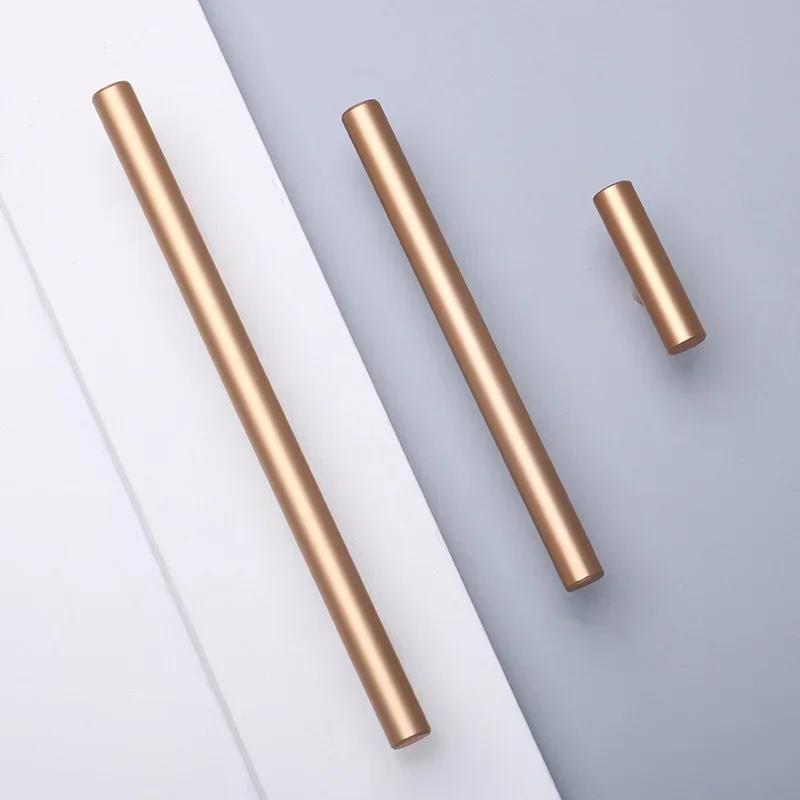 Manijas de muebles modernas YM, manija  gabinete en forma  T, manijas  puertas de armario  oro oscuro, tiradores  puer
