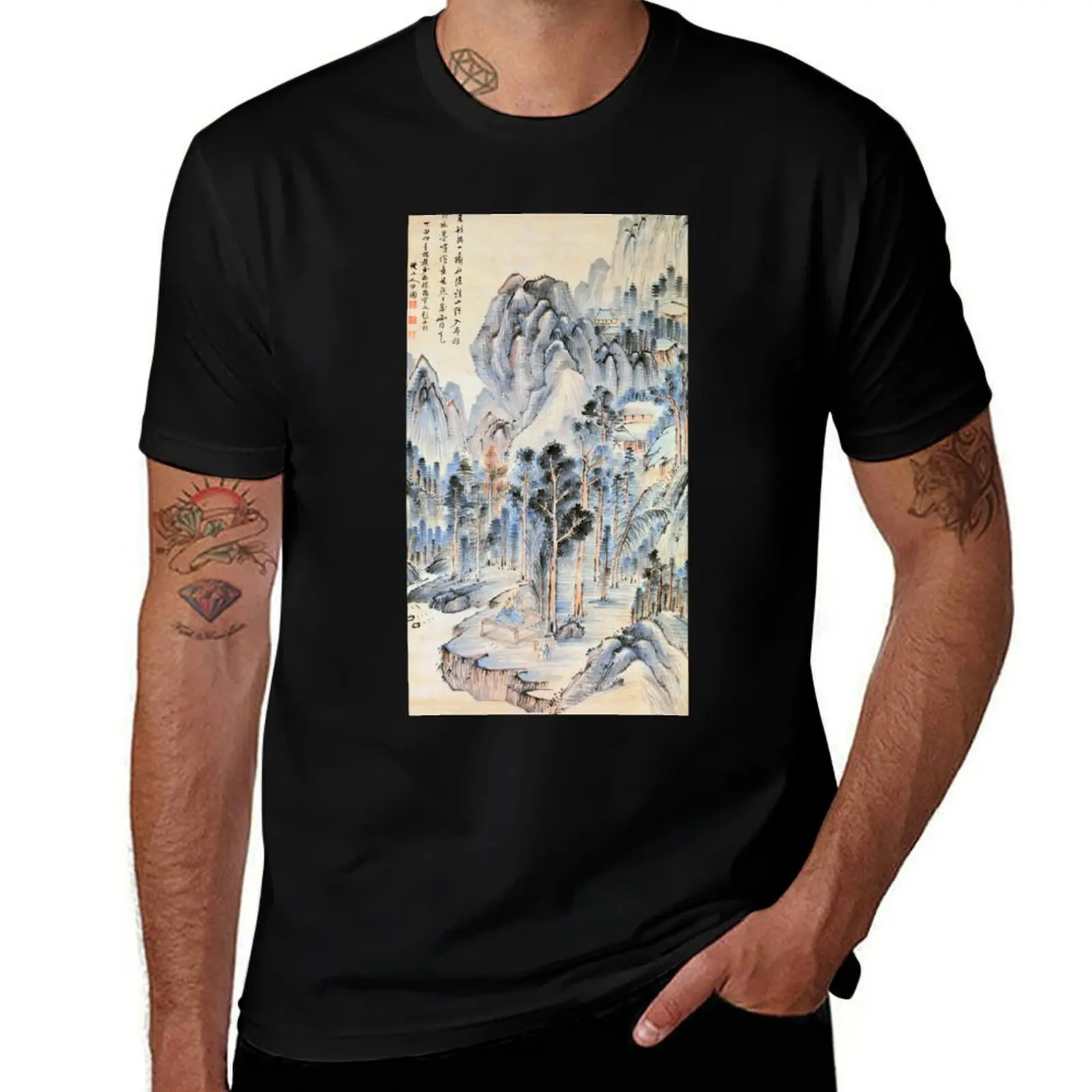 Shōrinji Temple (Restored Japanese Artwork) T-Shirt Holiday Lightweight T-Shirt