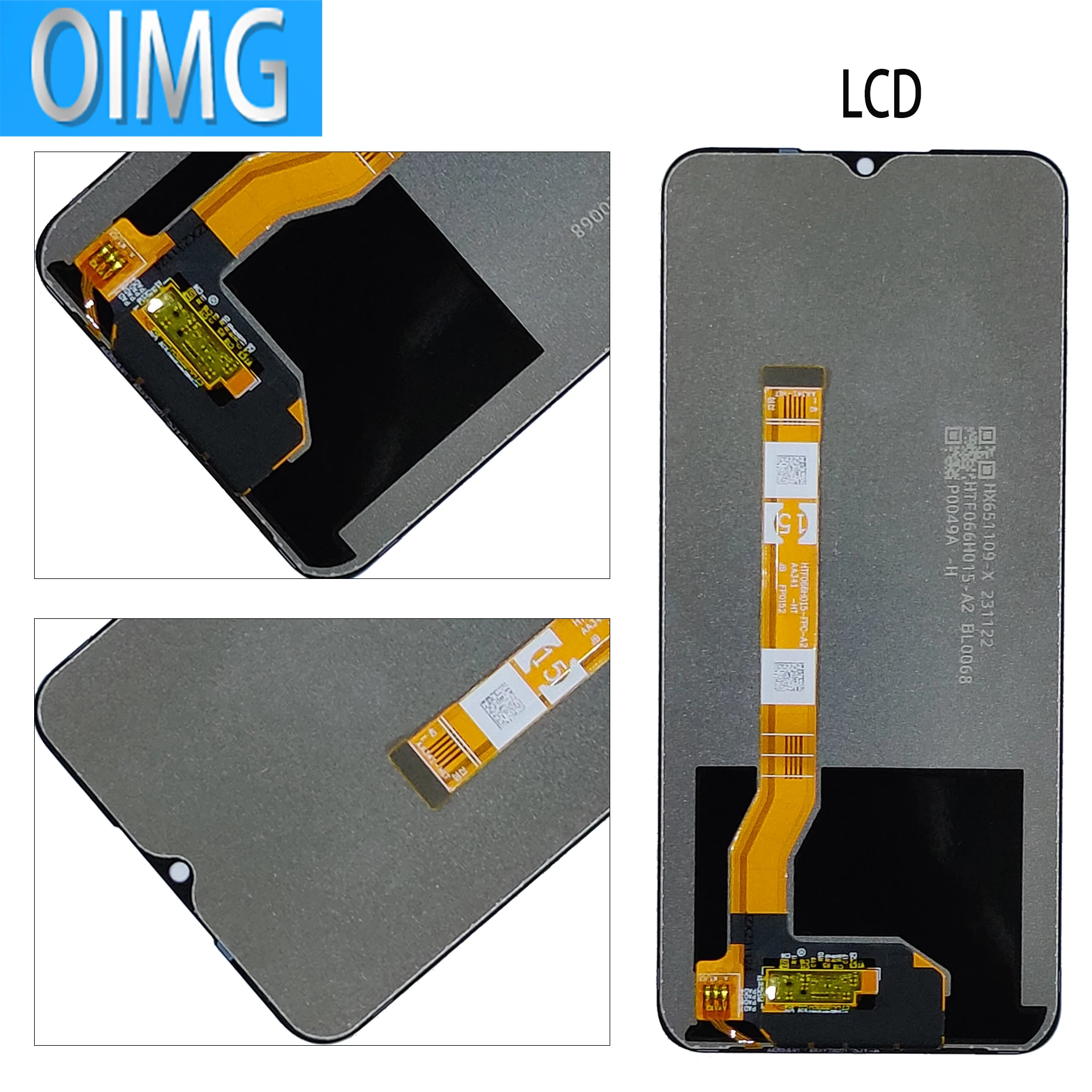 For OPPO A58 LCD Display Original PHJ110 With Frame Touch Screen Panel Replacement Parts