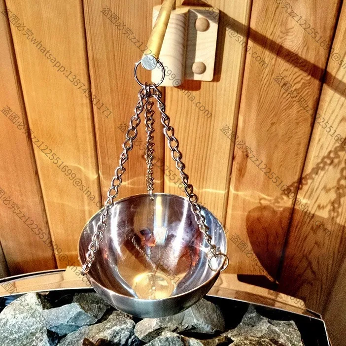 Suitable for Mirror 12CM Cross-border E-commerce Stainless Steel Aromatherapy Bowl 20CM Essential Oil Bowl, Dry Steam Room