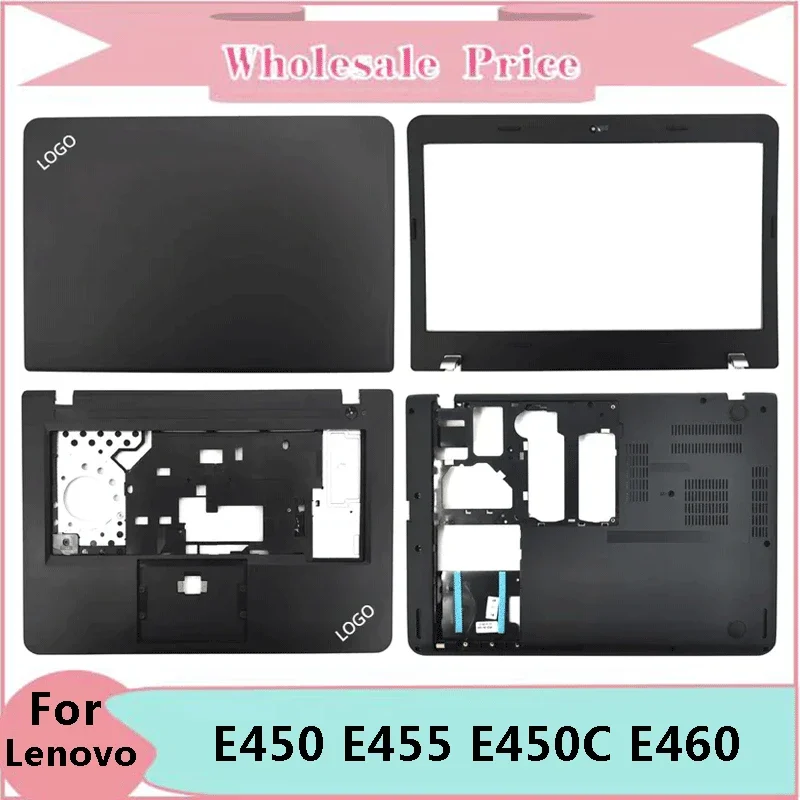 

New For Lenovo Thinkpad E450 E455 E450C E460 E465 Laptop LCD Back Cover Front Bezel Upper Palmrest Bottom Case Keyboard Hinges