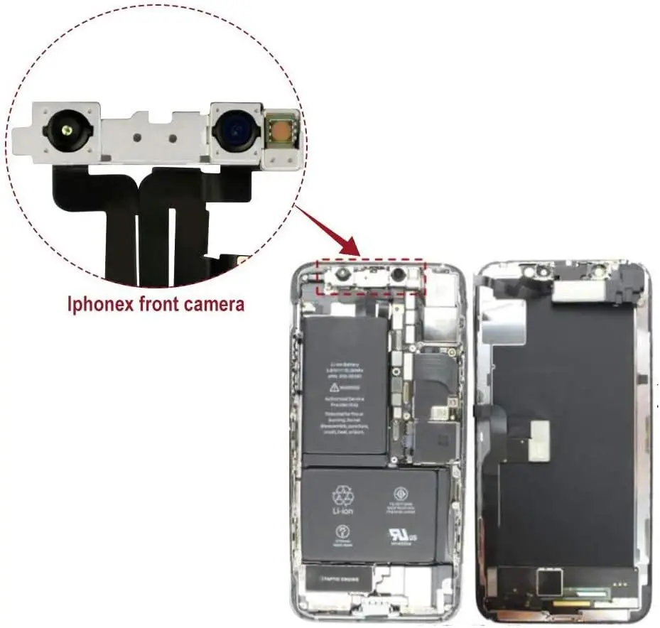 AAAA++++  Front Camera Flex Cable for iPhone XS Max Facing Small Cam Light Promixity Sensor Replacement Parts for iPhone X XR