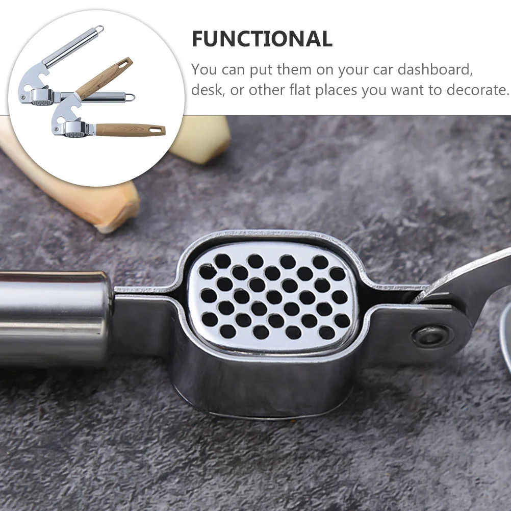 

2Pcs Heavy Duty Garlic Presser Stainless Steel Manual Mincer for Kitchen Garlic Slicer and Ginger Crusher with Smooth Breeze