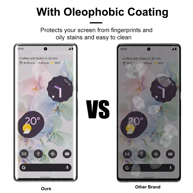 3D Curved High Quality Full Glue UV Tempered Glass For Google Pixel 6 Pro Screen Protector For Google Pixel 7 8 Pro