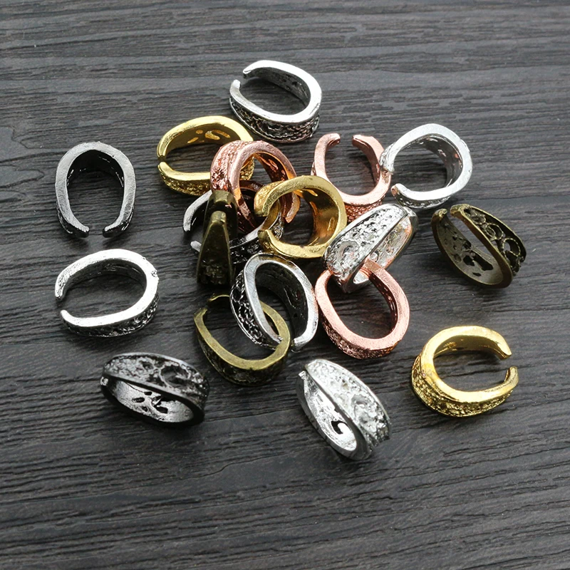 20 szt. Styl barokowy haczyki zaciski zawieszki 14x10mm z haczykami na naszyjnik