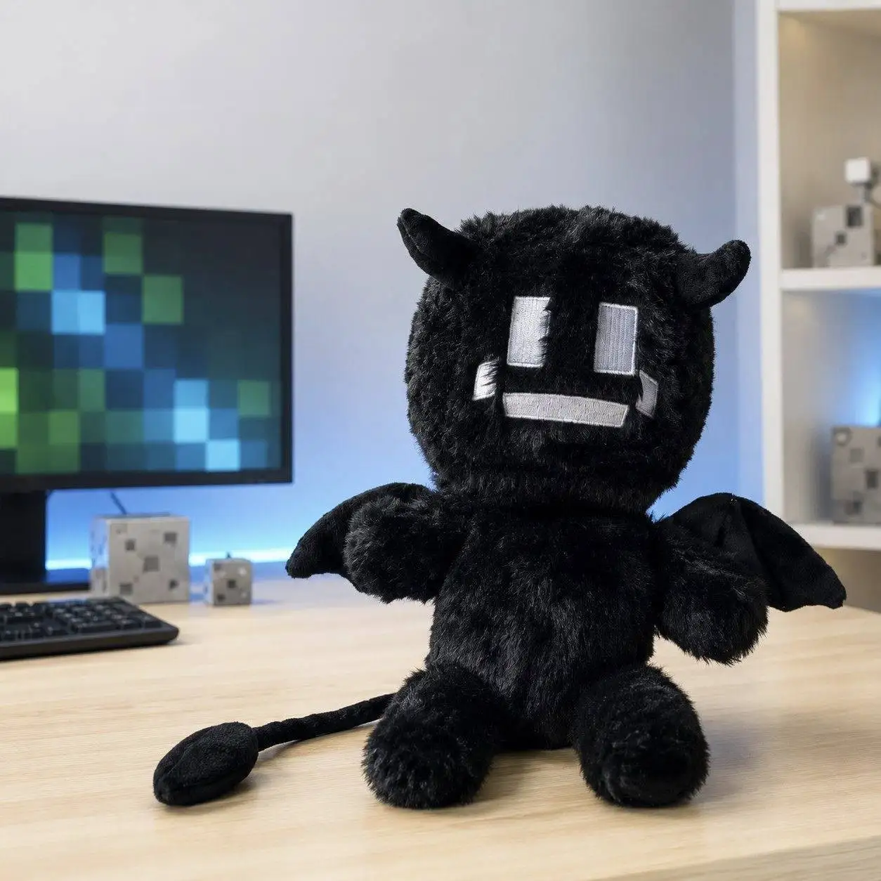 In Stock World Doll Bat Image Kawaii Twixxel Mob Plush Doll Cute Anime Peripherals Home Decor Halloween Christmas Gift view 6