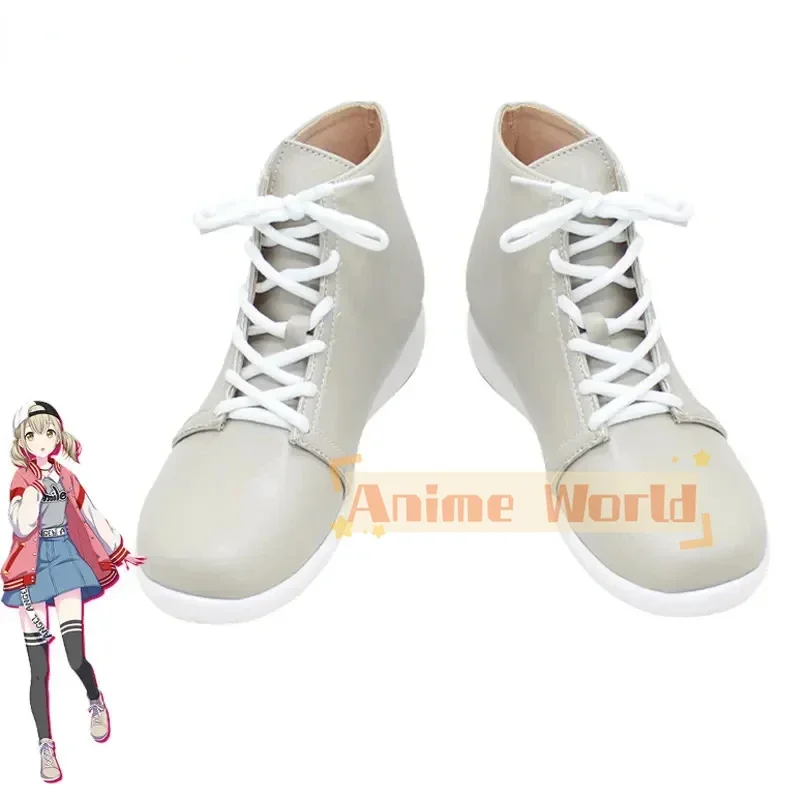 อาซุซาวะ โคฮานะคอสเพลย์รองเท้าเกมโปรเจ็กต์เซไกรองเท้า PU ฮาโลวีนคาร์นิวัลรองเท้าคอสเพลย์อุปกรณ์ประกอบฉากสั่งทำพิเศษ