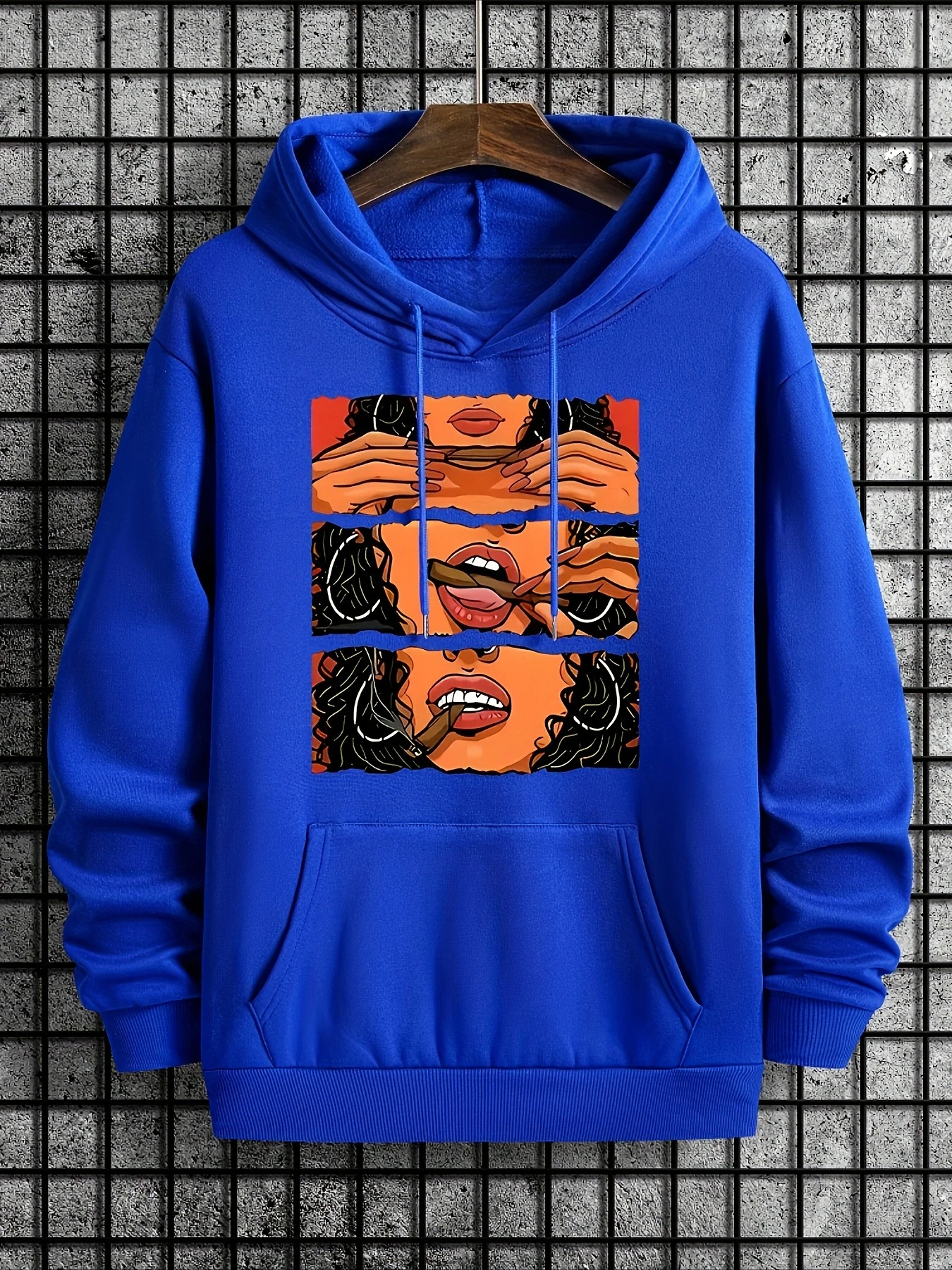 سويت شيرت رجالي للخريف والشتاء مقاس كبير مطبوع كاجوال بقلنسوة وأكمام طويلة من القطن الخالص ملابس رياضية ناعمة للحفلات الخارجية