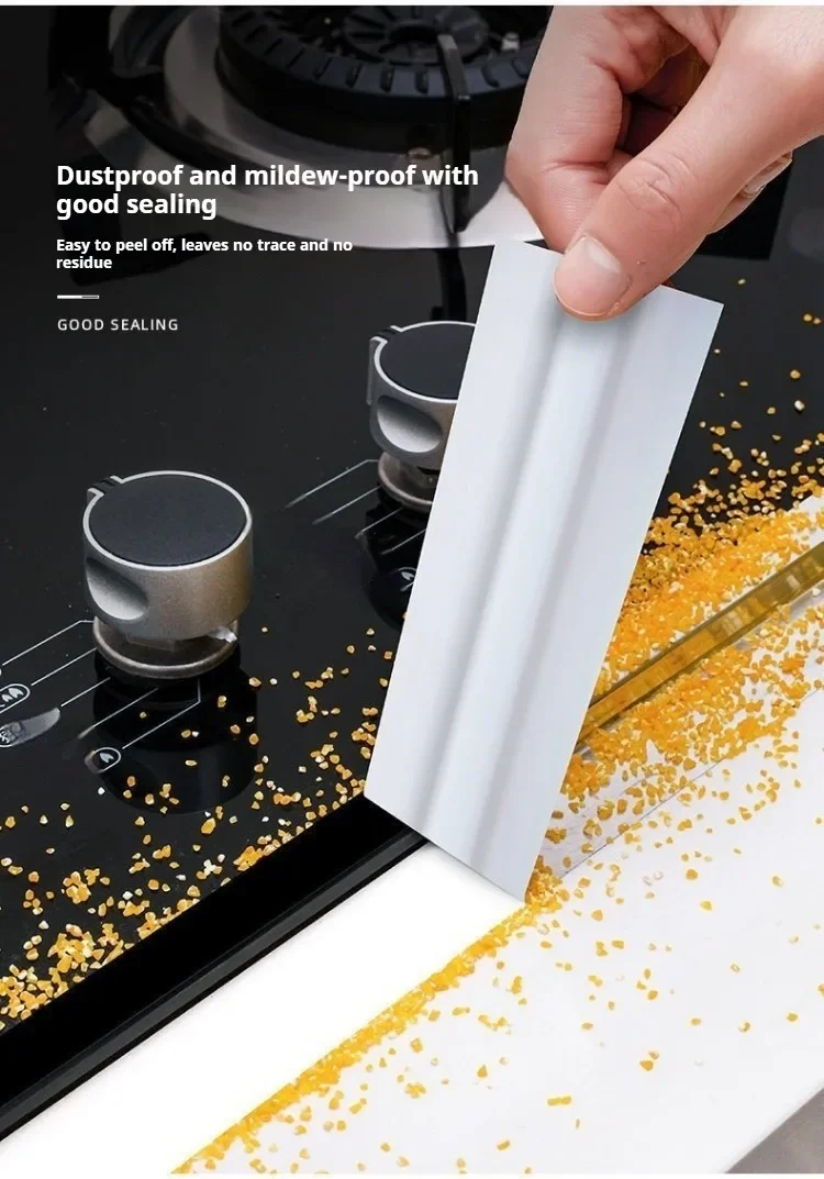 3/5 cm breites Küchen-Aluminiumfolienband, 5–20 m, wasserdicht, hitzebeständig, robustes, selbstklebendes Dichtungsband für die Reparatur von Herdspalten – Detail 4