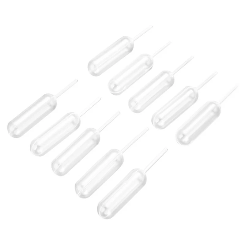 ~50pcs/pack Mini 4ml Disposable Pipettes Plastic Squeeze Transfer Pipettes Dropper For Strawberry Cupcake Ice Cream
