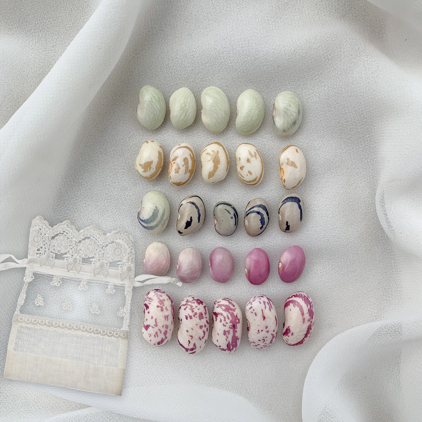 

5pcs Storage Bag Soft Washable Drawstring Bag Drawstring Gift Pouch Small Candy Wrap For Rings Earrings Bracelets