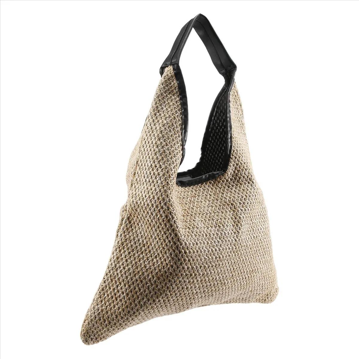 ABQR, bolsos de hombro a la moda para mujer, bolso de paja tejido de mimbre, bolsos de diseñador, bolso de mano de gran capacidad, bolso de playa de verano para mujer, color caqui