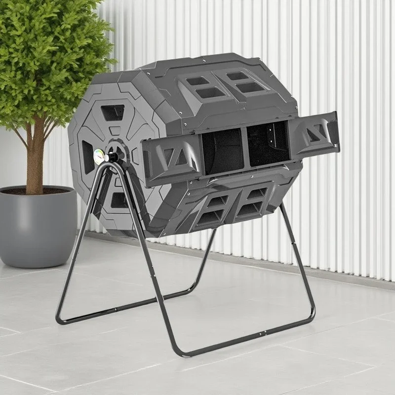 Household Garden Leaf Rotary Compost Bin School Outdoor Garden Food waste Fermentation Flip Compost Bucket