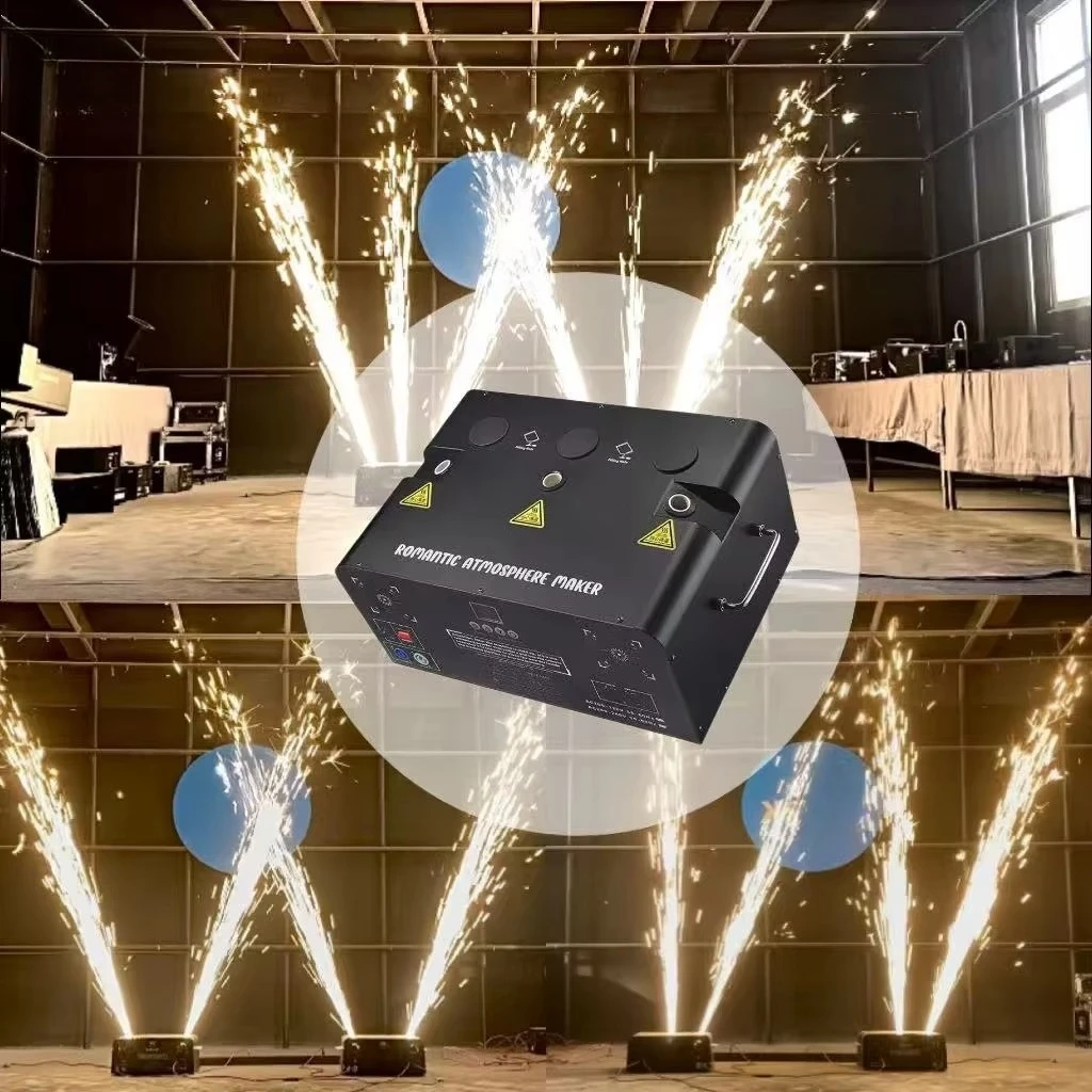 1800W 3 Heads Machine Cold Spark Jet Machine for Wireless Remote Control Indoor Outdoor Wedding