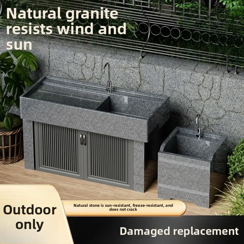 Laundry pool Basin Outdoor courtyard Integrated wash basin with washboard Outdoor balcony Laundry cabinet Sink