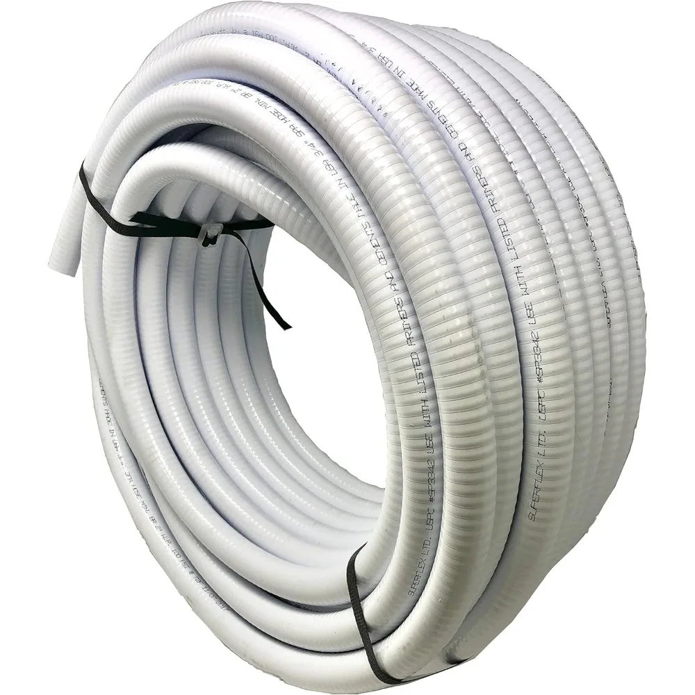 

1.5 Dia Flexible PVC Pipe, Swimming Pool and Spa Hose, Pool Plumbing Schedule 40 Tubing, Made In USA, 1-1/2-Inch, 50 F